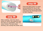 3D Printing Pen Art Drawing Tool LED Temperature Display for Kids Creative Arts Crafts