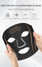 LED Face Neck Mask Silicone Light Therapy Device for Skin Rejuvenation and Anti Wrinkle Care
