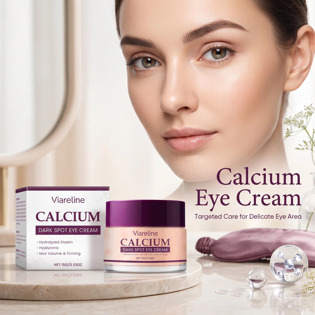 Calcium Eye Cream Dark Circle Remover Firming Moisturizer for Reducing Fine Lines and Puffiness