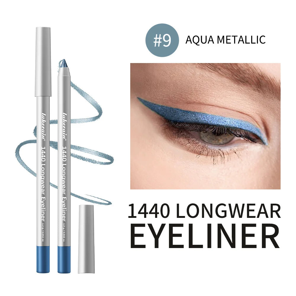 Longwear Eyeliner Pencil Waterproof Smudgeproof Eye Makeup for Precise Daily Cosmetic Look - 21