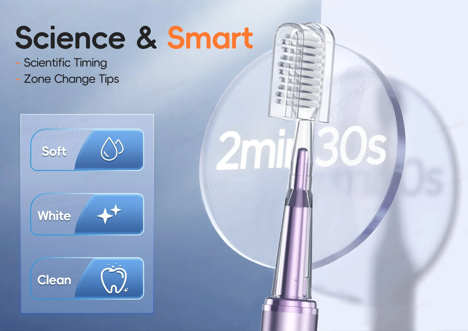 Water Flosser and Electric Toothbrush Combo Oral Irrigator Set for Daily Teeth Cleaning and Care - 16