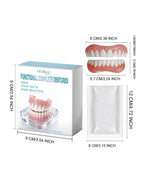 Instant Smile Veneers Fake Teeth Dentures Natural Cosmetic Teeth for Men Women Daily Use