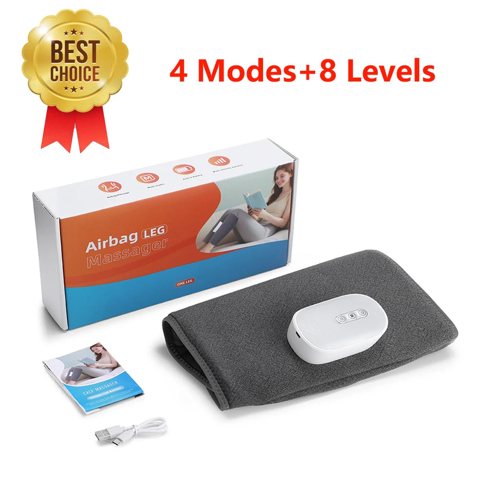 Wireless Calf Massager Air Compression Leg Wrap for Muscle Recovery and Circulation - 37