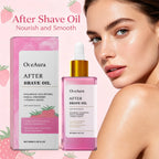 After Shave Oil Strawberry Scented Post Waxing Soothing Serum for Sensitive Skin Care