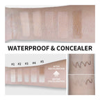 Blanc Cover Cream Stick Waterproof Foundation with Built-in Brush for Daily Natural Makeup