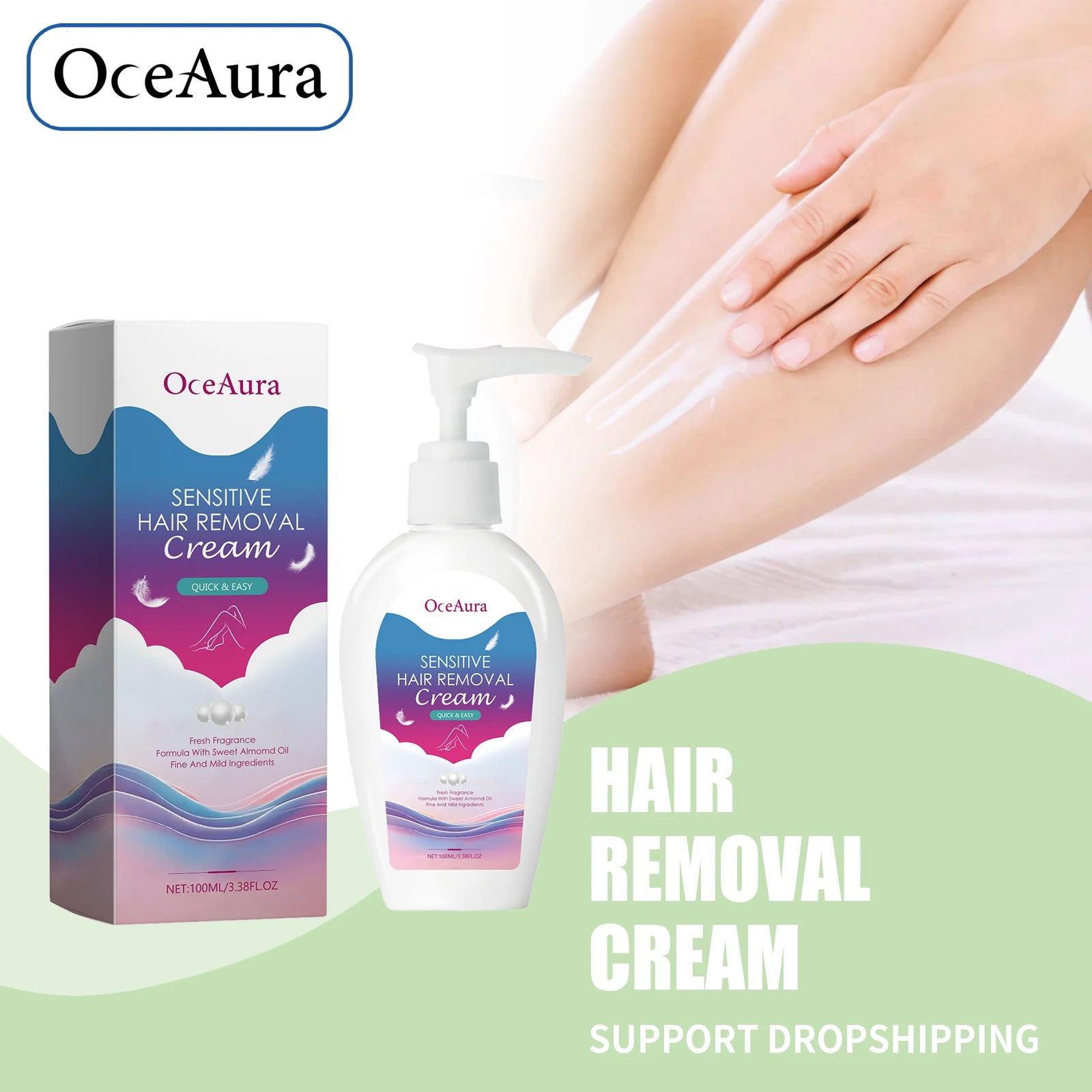 Hair Removal Cream Painless Depilatory Lotion for Smooth Skin Body Grooming - 1
