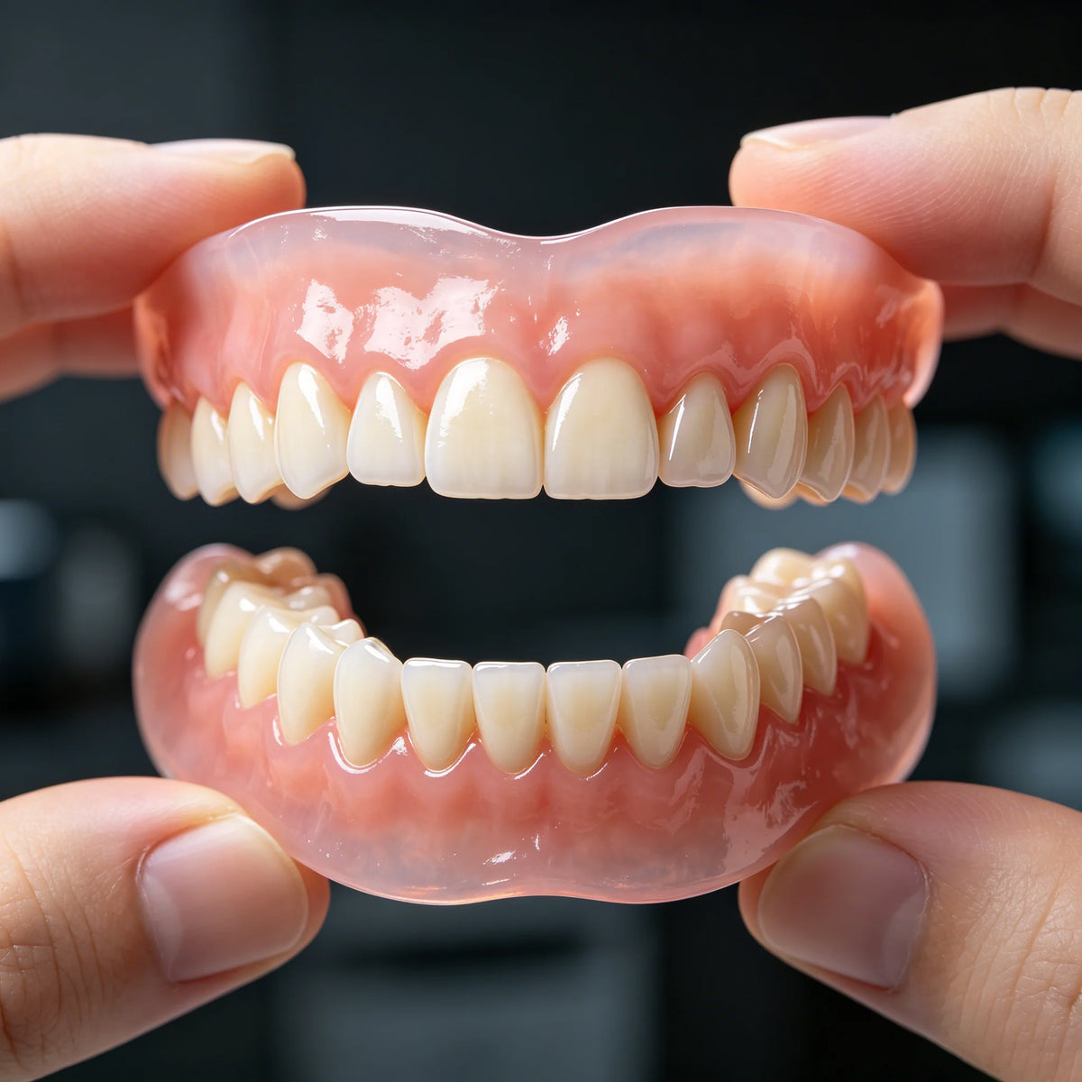 Natural Dentures Silicone Fake Teeth Comfortable Fit for Instant Confidence Smile