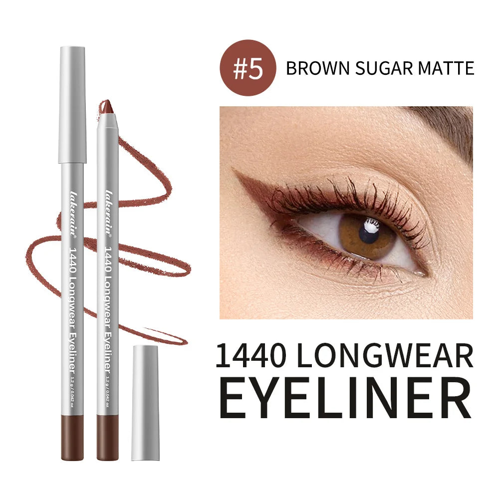 Longwear Eyeliner Pencil Waterproof Smudgeproof Eye Makeup for Precise Daily Cosmetic Look - 25