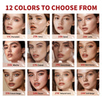 Air Cushion Foundation BB CC Cream Full Coverage Makeup for Flawless Matte Face Finish Daily Use