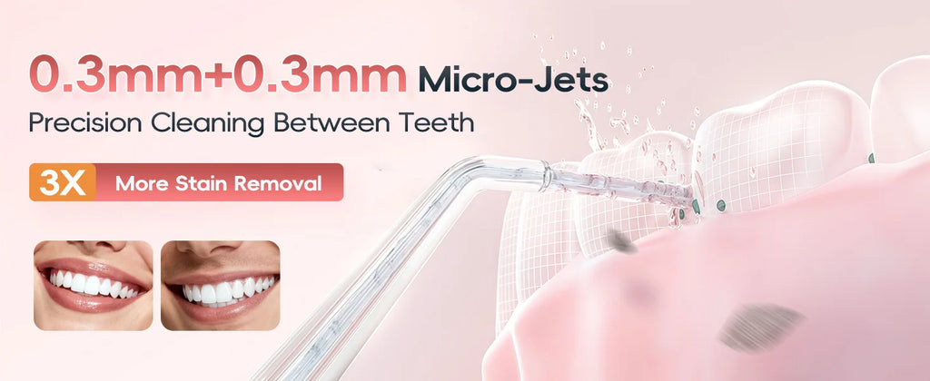 Portable Water Flosser Electric Oral Irrigator Rechargeable Teeth Cleaner for Home and Travel