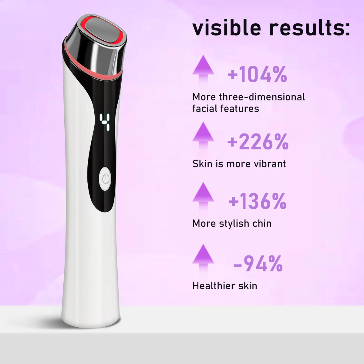 Microcurrent Facial Massager Face Lifting Device LED Skin Tightening Tool for Home Beauty Care