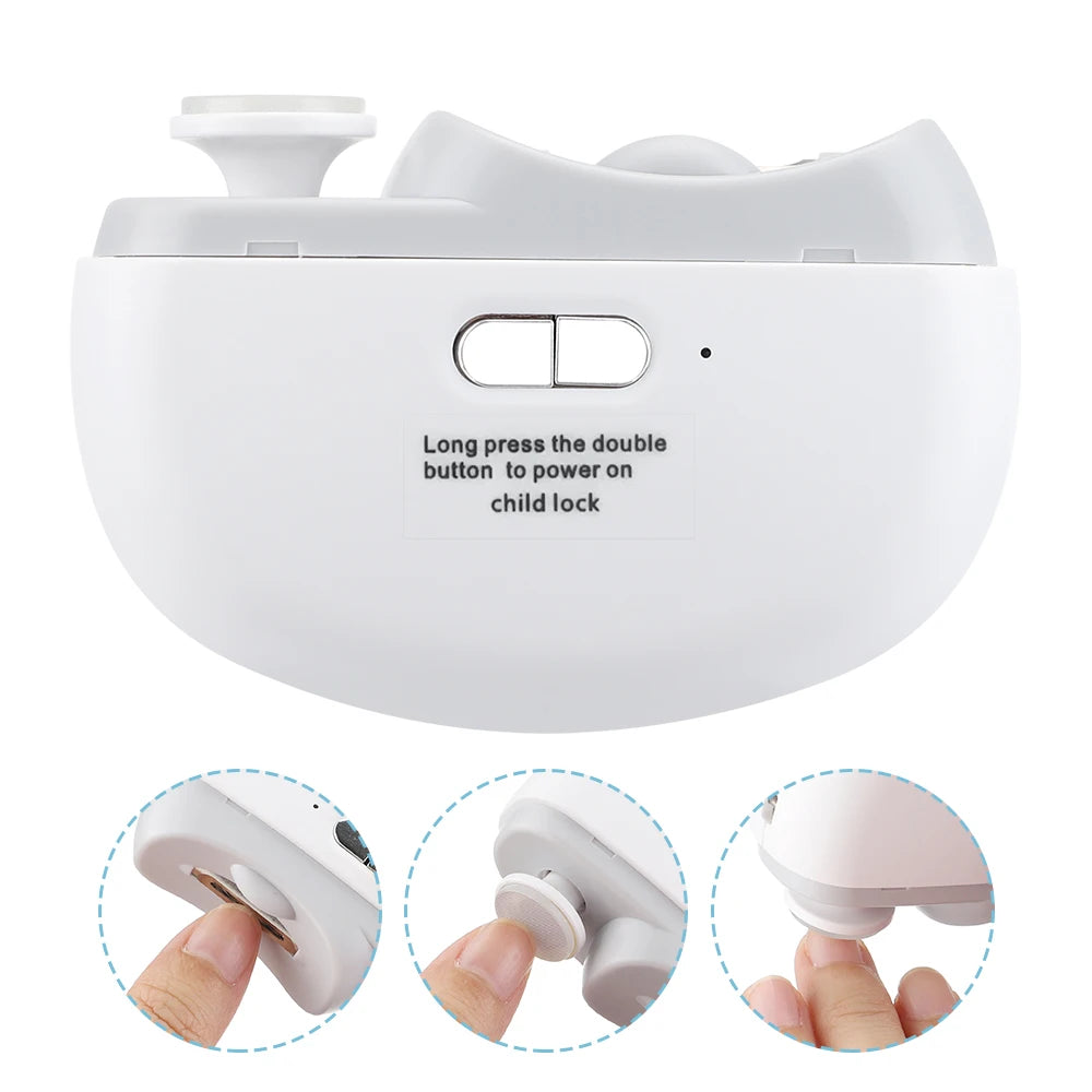 Electric Nail Clipper Automatic Fingernail Trimmer with LED Light for Kids Adults and Seniors - 1