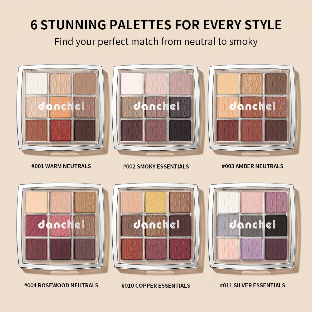 9 Color Eyeshadow Palette Makeup Kit Professional Matte Shimmer Shades for Daily Smoky Eye Looks - 2