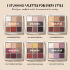 9 Color Eyeshadow Palette Makeup Kit Highly Pigmented Matte Shimmer for Daily Smoky Eye Looks