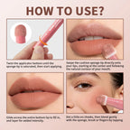 2 in 1 Lip Powder Cream and Blush Waterproof Long Lasting Makeup for Daily Beauty Routine
