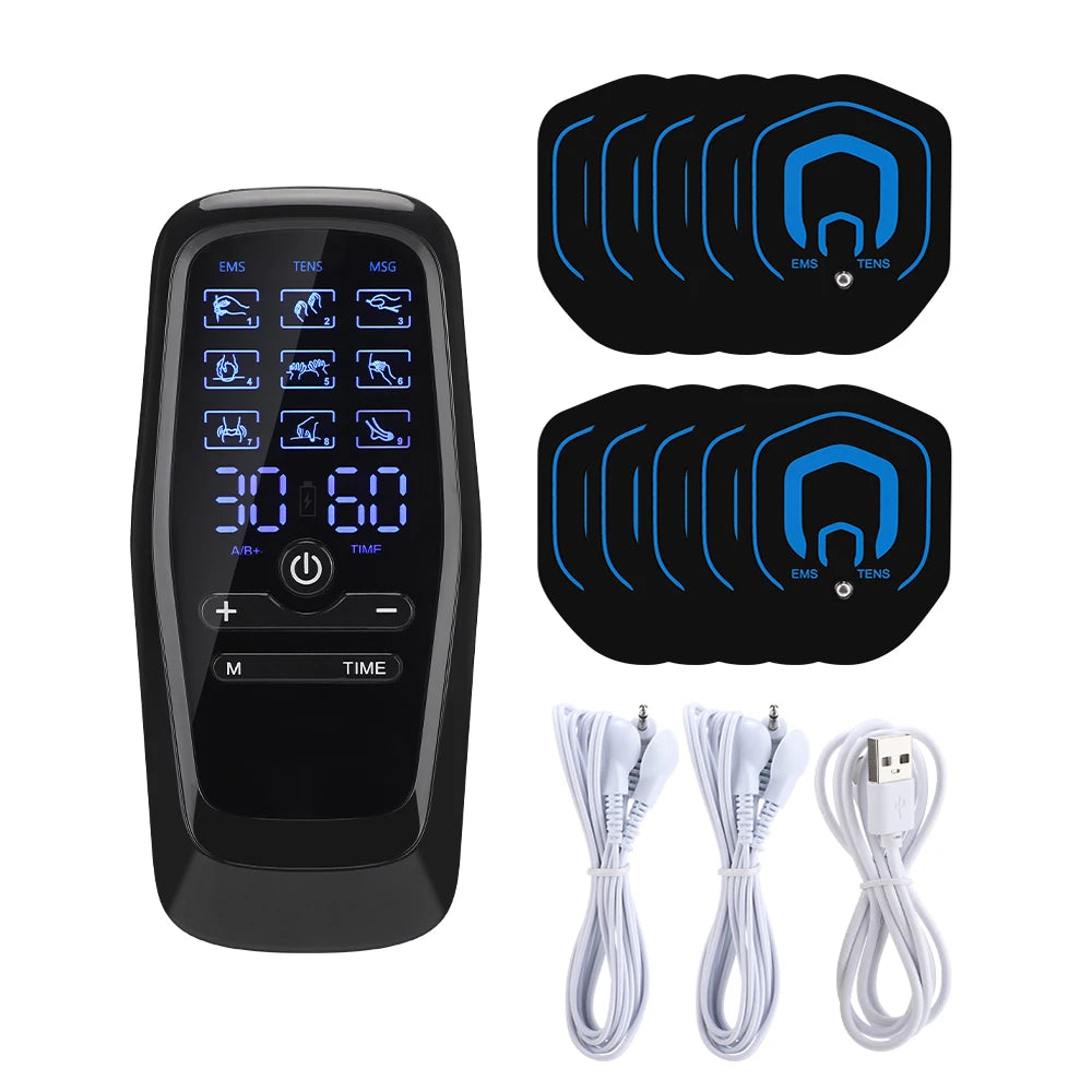 Electric Neck Massager Muscle Stimulator Pulse Therapy Device for Pain Relief at Home and Work