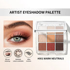 9 Color Eyeshadow Palette Makeup Kit Highly Pigmented Matte Shimmer for Daily Smoky Eye Looks