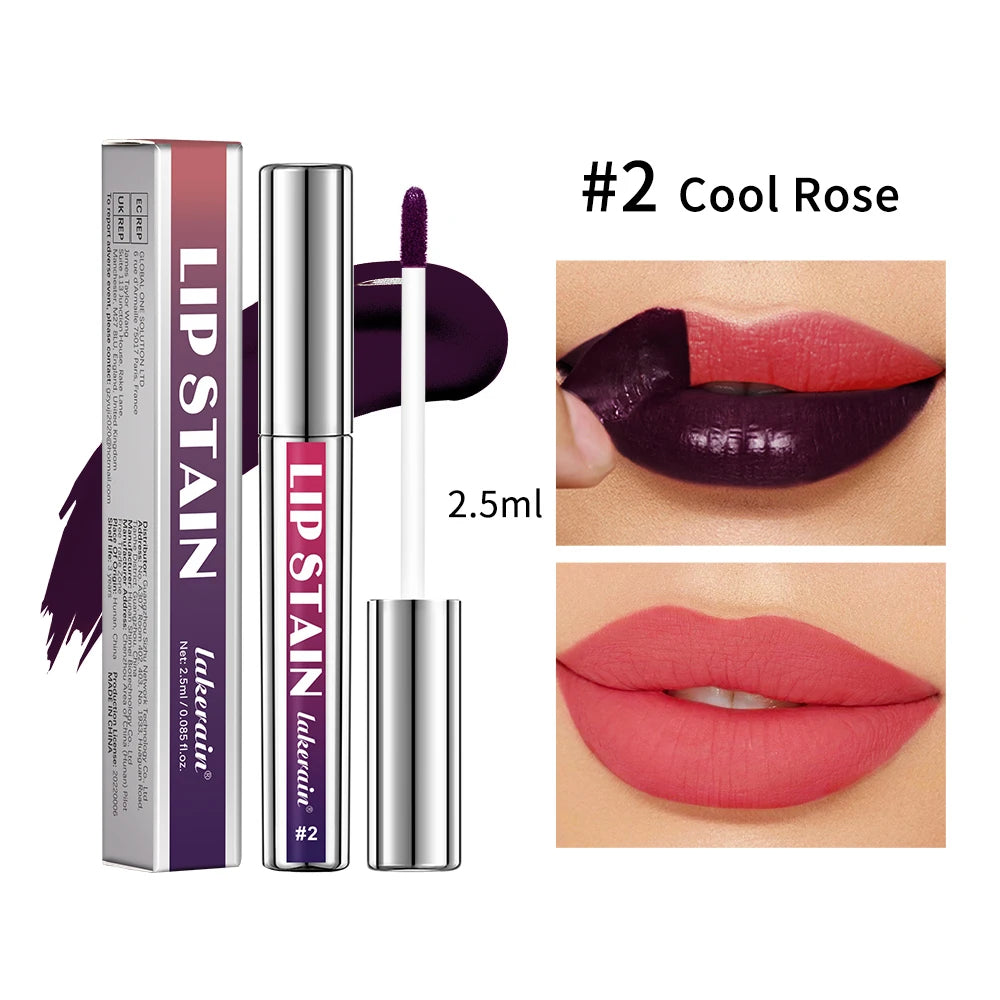 Peel Off Lip Stain Matte Liquid Lipstick Waterproof Long Lasting Tint for Daily Makeup Beauty