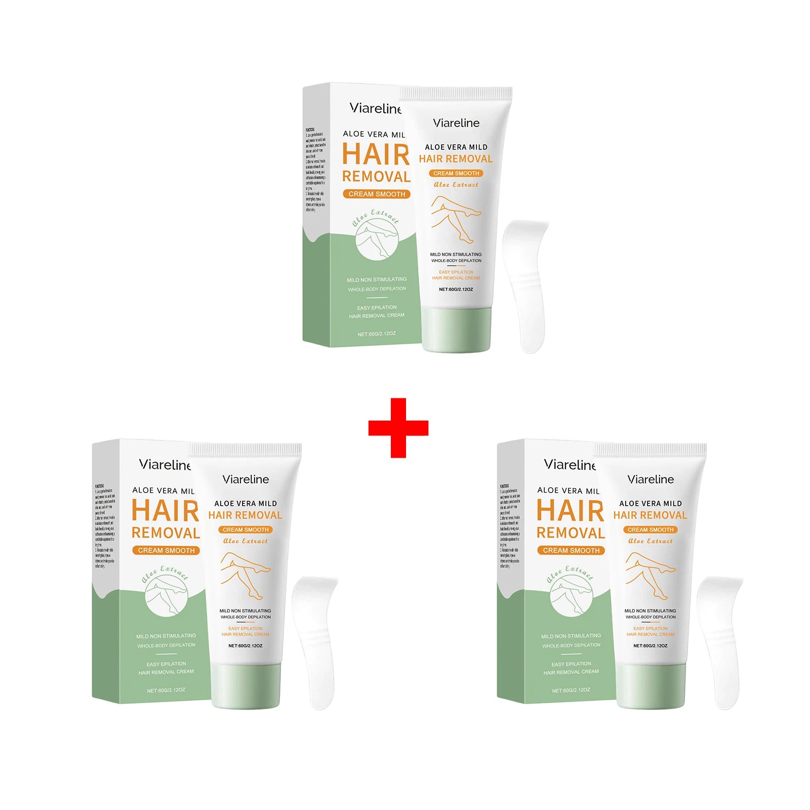 Aloe Vera Hair Removal Cream Painless Depilatory Lotion for Smooth Legs Underarms and Body - 16