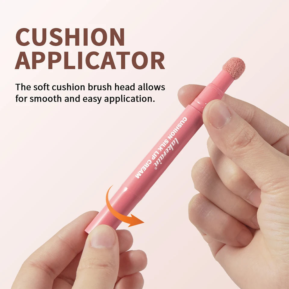 Air Cushion Lip Cream Tinted Blush Dual Action Matte Finish for Daily Makeup Routine