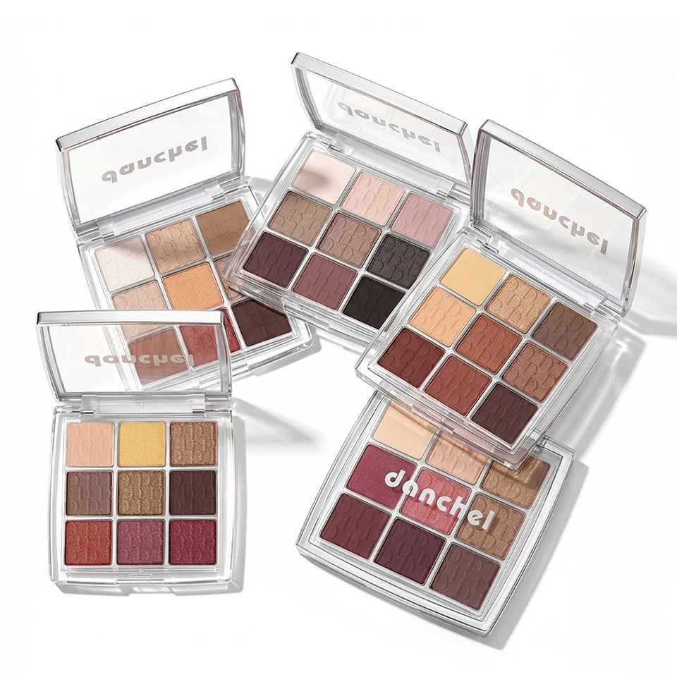 9 Color Eyeshadow Palette Makeup Kit Professional Matte Shimmer Shades for Daily Smoky Eye Looks - 19