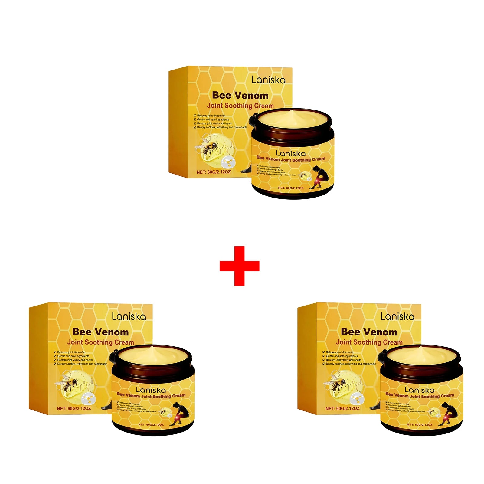 Bee Venom Joint Soothing Cream Natural Massage Balms for Neck Shoulder Waist and Leg Care - 19