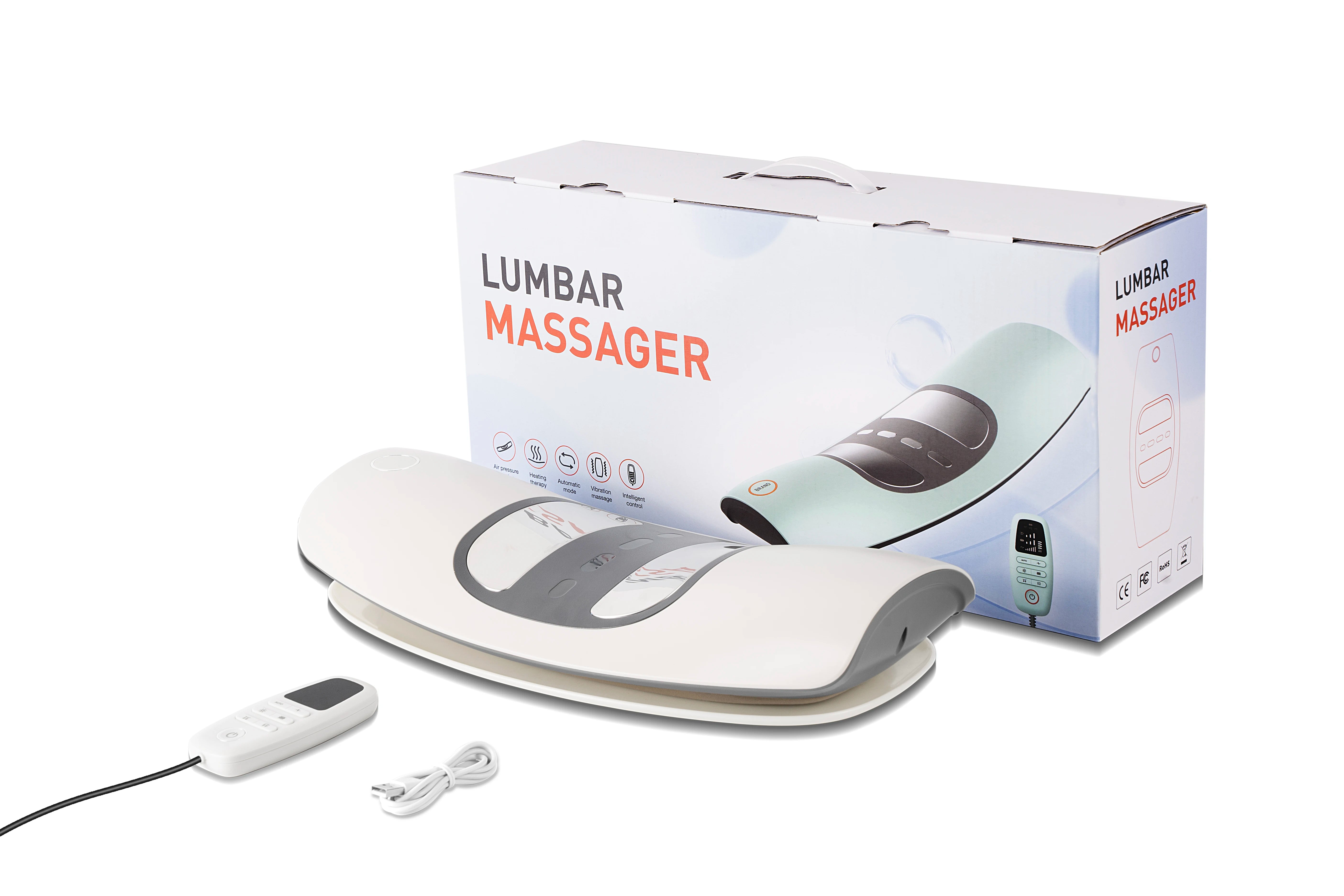Electric Waist Massager Back Stretcher Lumbar Traction Device for Spinal Support and Daily Relief - 16
