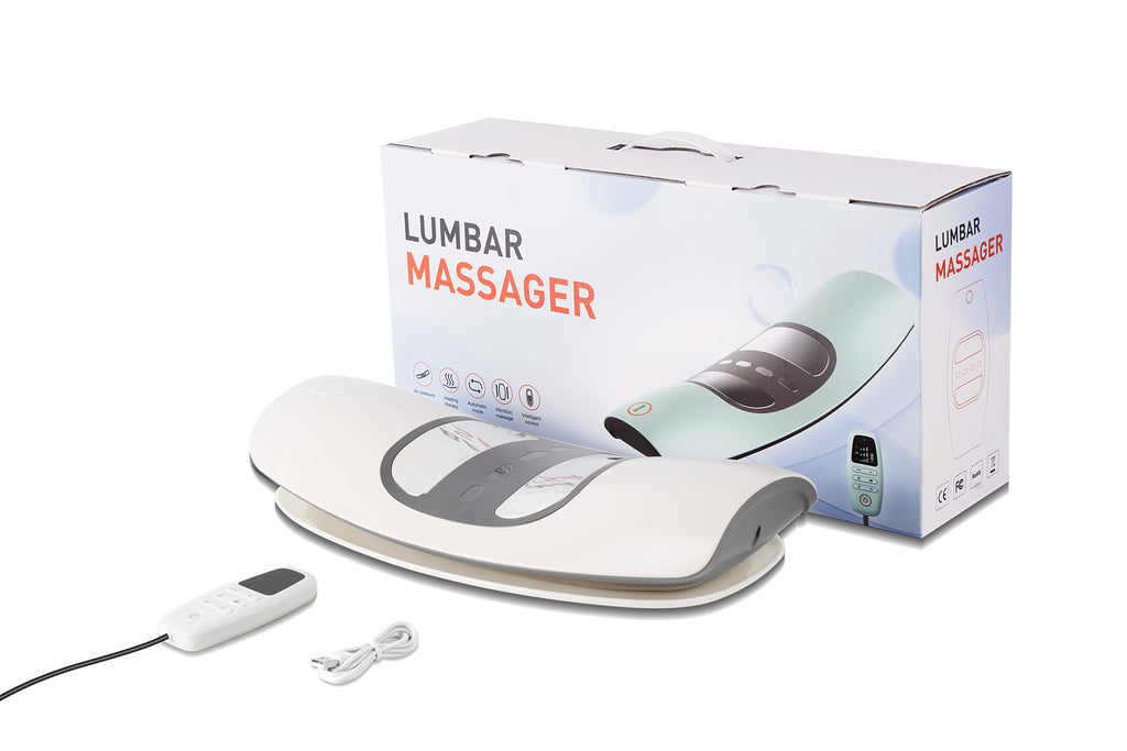 Electric Waist Massager Back Stretcher Lumbar Traction Device for Spinal Support and Daily Relief