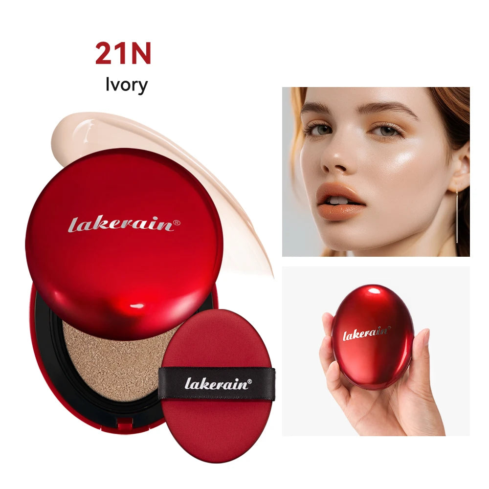 Air Cushion Foundation BB CC Cream Full Coverage Makeup for Flawless Matte Face Finish Daily Use - 20