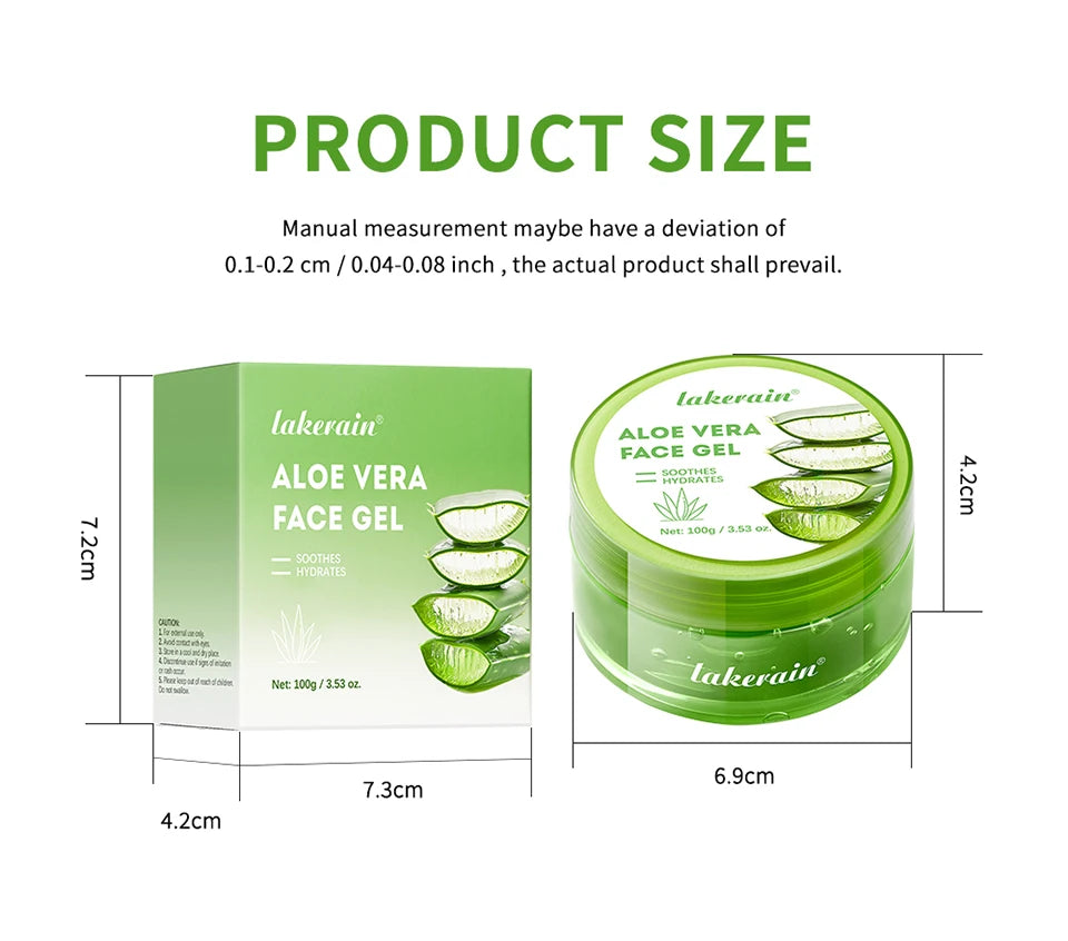 Aloe Vera Gel Moisturizing Facial Cream Soothing Skin Hydration for Daily Face Care Routine - 18