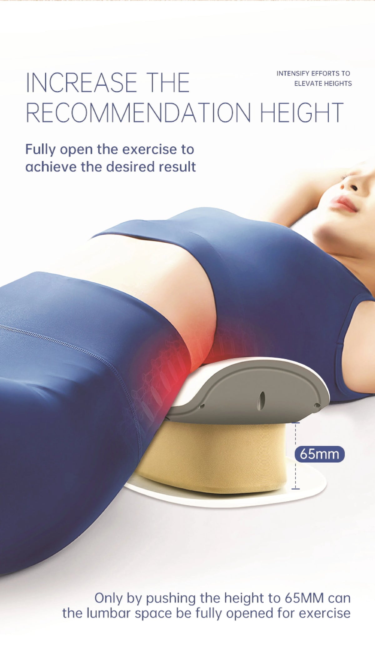 Electric Waist Massager Back Stretcher Lumbar Traction Device for Spinal Support and Daily Relief