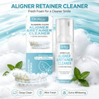 Aligner and Retainer Cleaner Foam Mousse Whitening Agent for Daily Dental Appliance Care