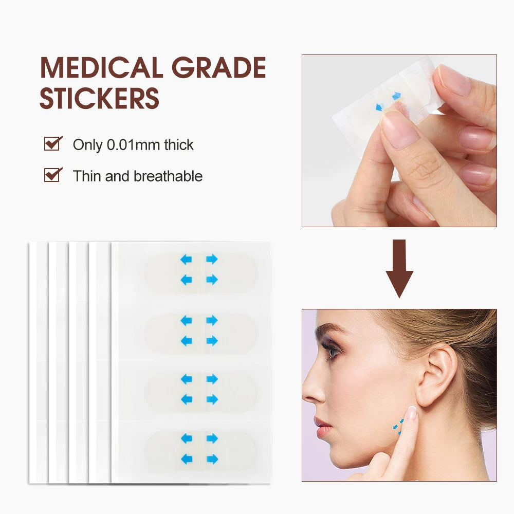 Invisible Face Lifting Tape Wrinkle Removal Patches for Instant Tightening and V Shape Jawline