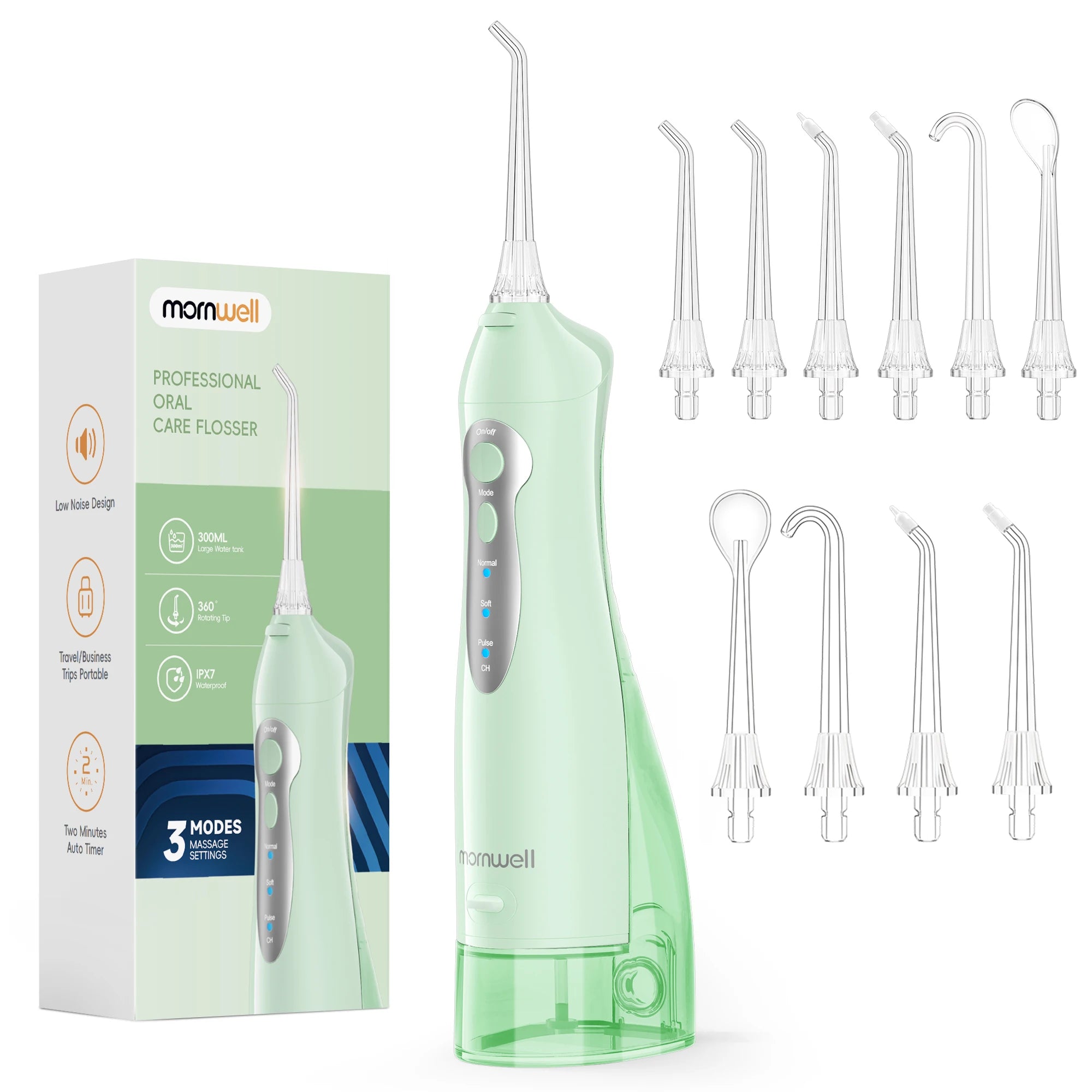 Portable Water Flosser Electric Oral Irrigator Rechargeable Teeth Cleaner for Home and Travel - 22