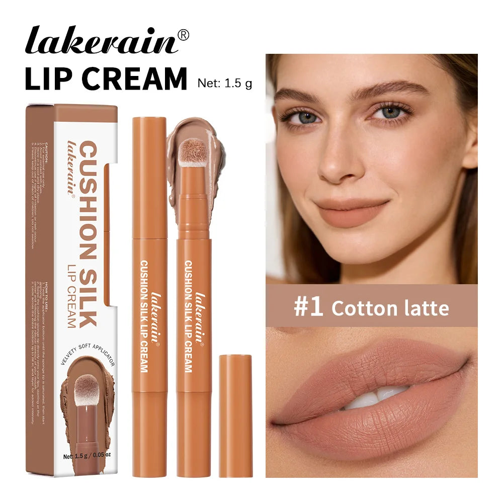 2 in 1 Lip Powder Cream and Blush Waterproof Long Lasting Makeup for Daily Beauty Routine