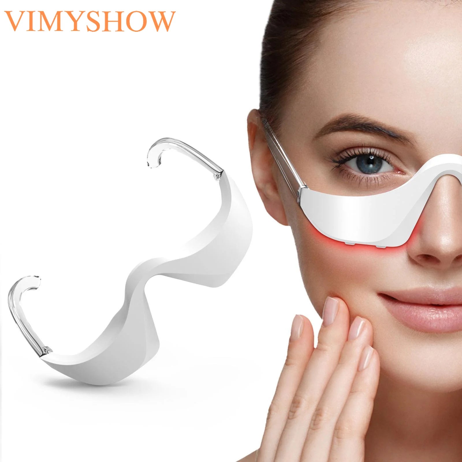 Red Light Eye Massager LED Beauty Device for Skin Firming and Puffiness Reduction - 7