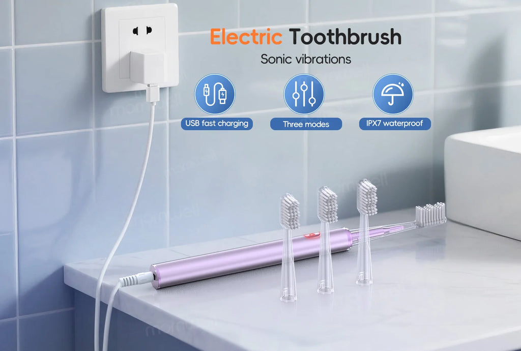 Water Flosser and Electric Toothbrush Combo Oral Irrigator Set for Daily Teeth Cleaning and Care