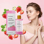 After Shave Oil Strawberry Scented Post Waxing Soothing Serum for Sensitive Skin Care