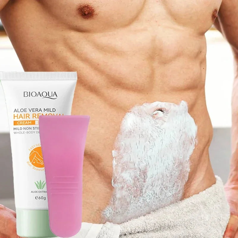 Hair Removal Cream Painless Depilatory Lotion Gentle Formula for Smooth Body Skin Care