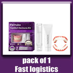 Full Set Silicone Dentures Natural False Teeth Soft Comfort Fit for Instant Smile Enhancement