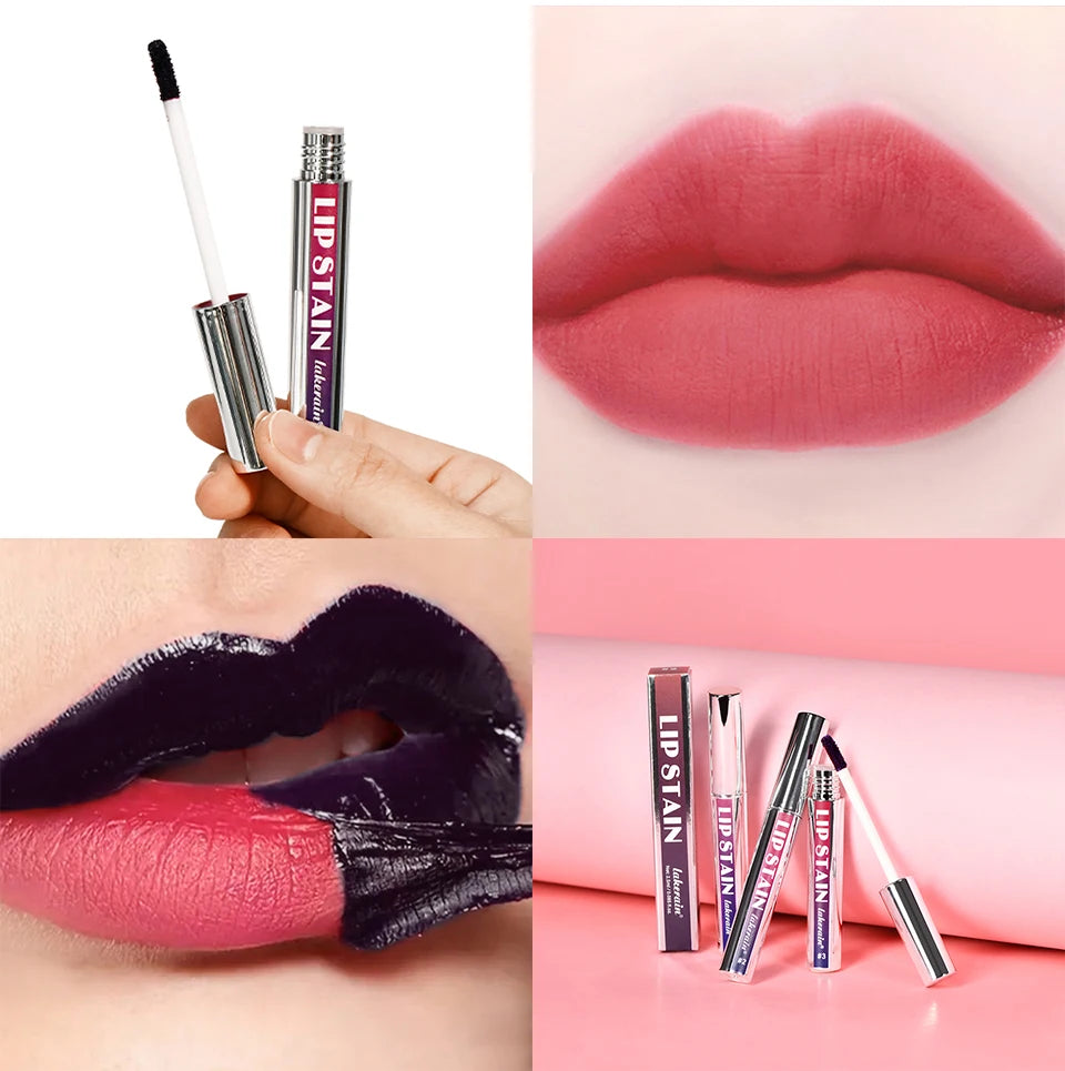 Peel Off Lip Stain Matte Liquid Lipstick Waterproof Long Lasting Tint for Daily Makeup Beauty