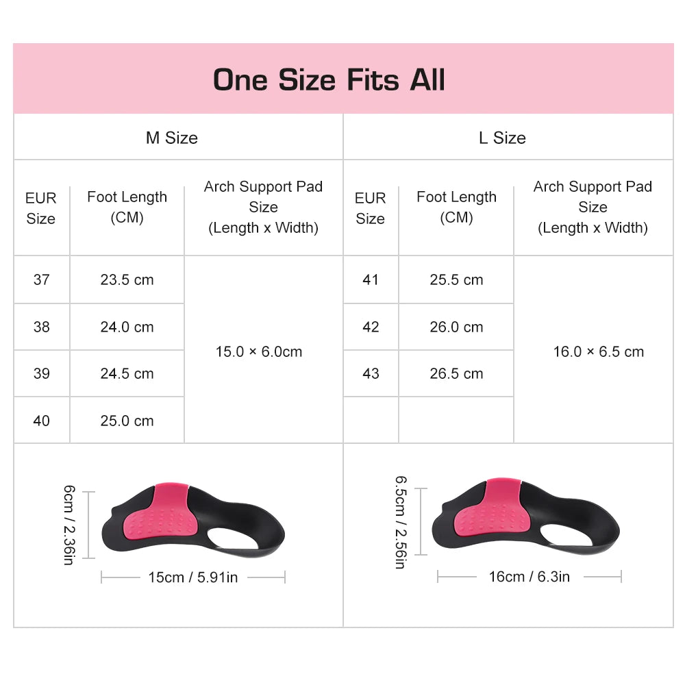 Arch Support Insoles Orthopedic Shoe Inserts for Flat Feet and Fallen Arches Relief - 13