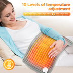 Electric Heating Pad Heated Therapy Mat with Auto Shut Off for Back Neck and Shoulder Pain Relief
