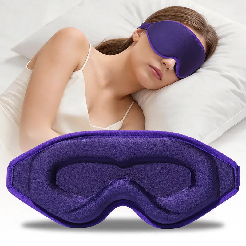 3D Sleep Mask Contoured Eye Cover Comfortable Memory Foam for Deep Night Rest