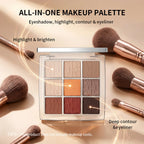 9 Color Eyeshadow Palette Makeup Kit Professional Matte Shimmer Shades for Daily Smoky Eye Looks