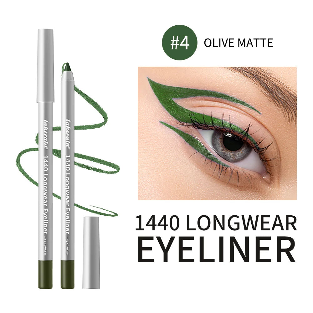 Longwear Eyeliner Pencil Waterproof Smudgeproof Eye Makeup for Precise Daily Cosmetic Look - 26