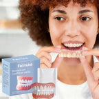 Temporary Dentures Realistic Fake Teeth Cosmetic Smile Cover for Missing Broken Teeth Comfort
