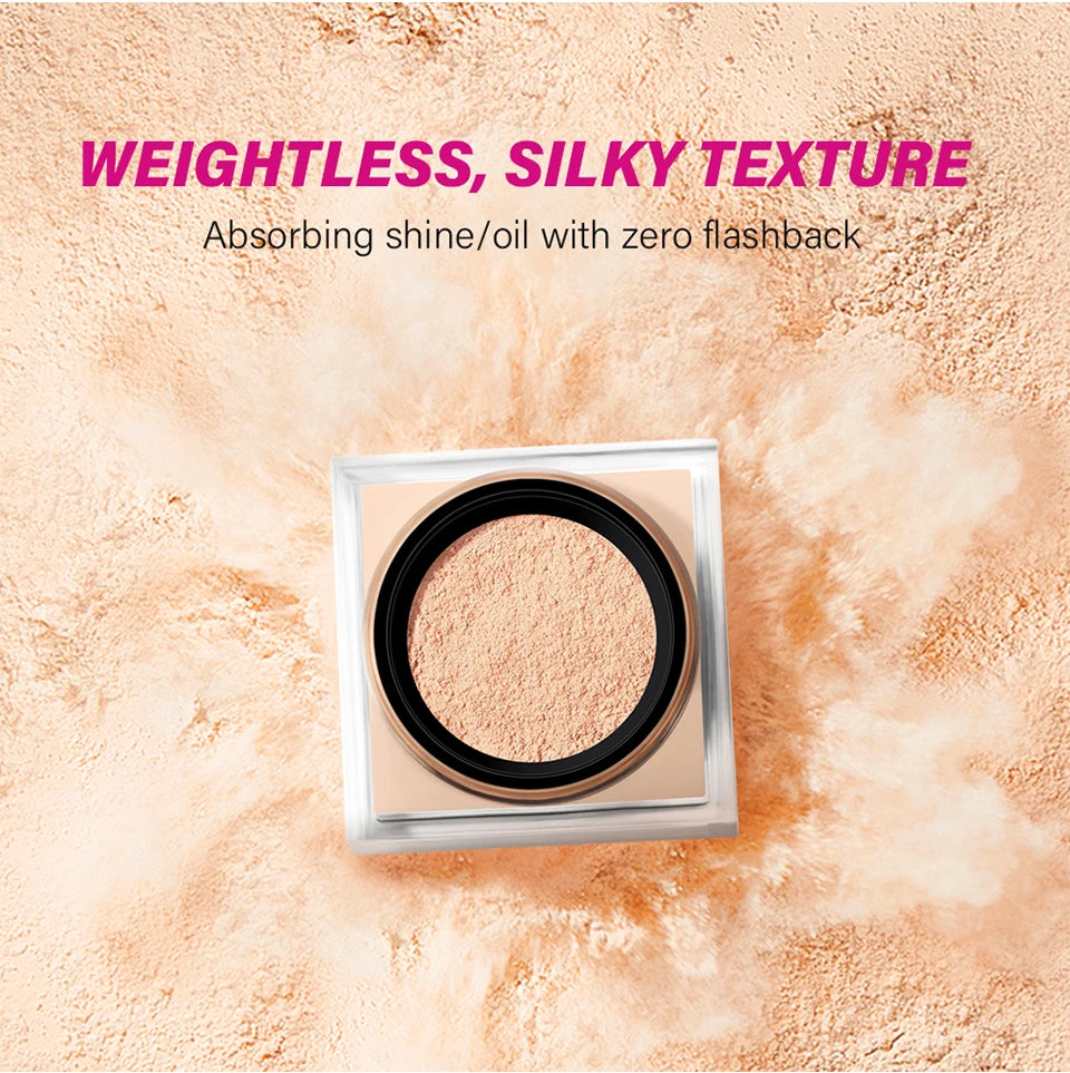 Loose Setting Powder Face Makeup Blurring Matte Finish for Long Lasting Oil Control Daily Use - 12