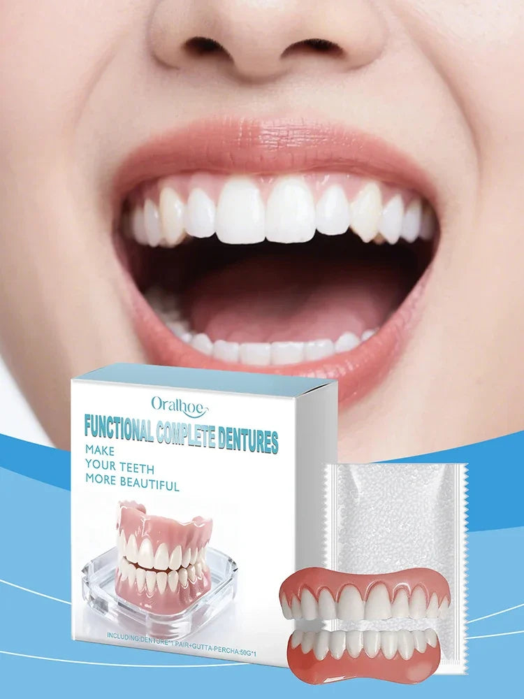 Instant Smile Veneers Fake Teeth Dentures Natural Cosmetic Teeth for Men Women Daily Use - 7