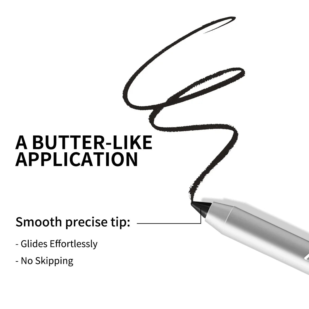 Longwear Eyeliner Pencil Waterproof Smudgeproof Eye Makeup for Precise Daily Cosmetic Look